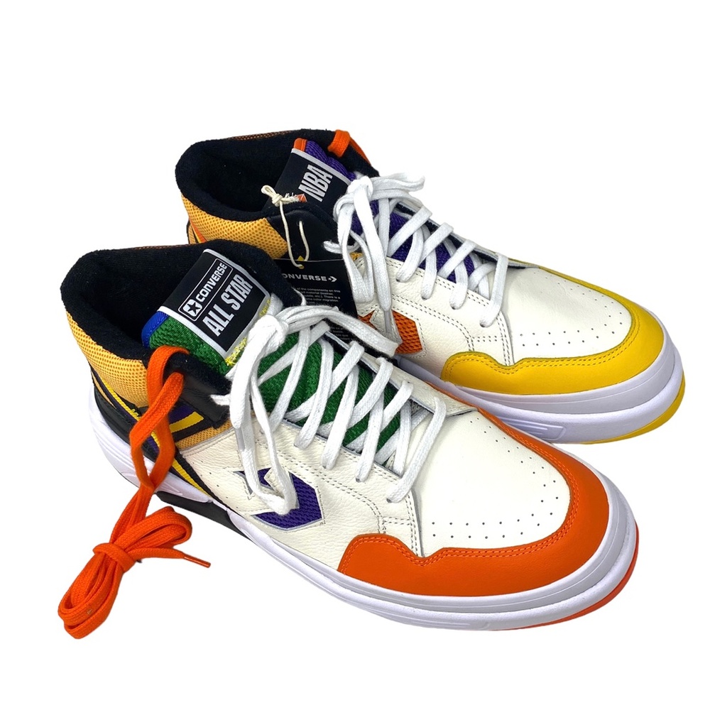 Converse Weapon CX High Top Orange Egret Leather Men’s Size Sneakers 172657C - Picture 5 of 7